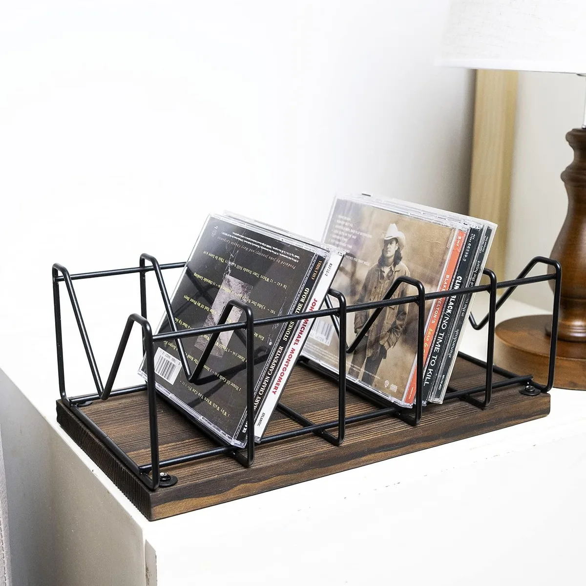 MyGift MyGift Vintage CD Stand Holder 2 in 1 accessory — product photo