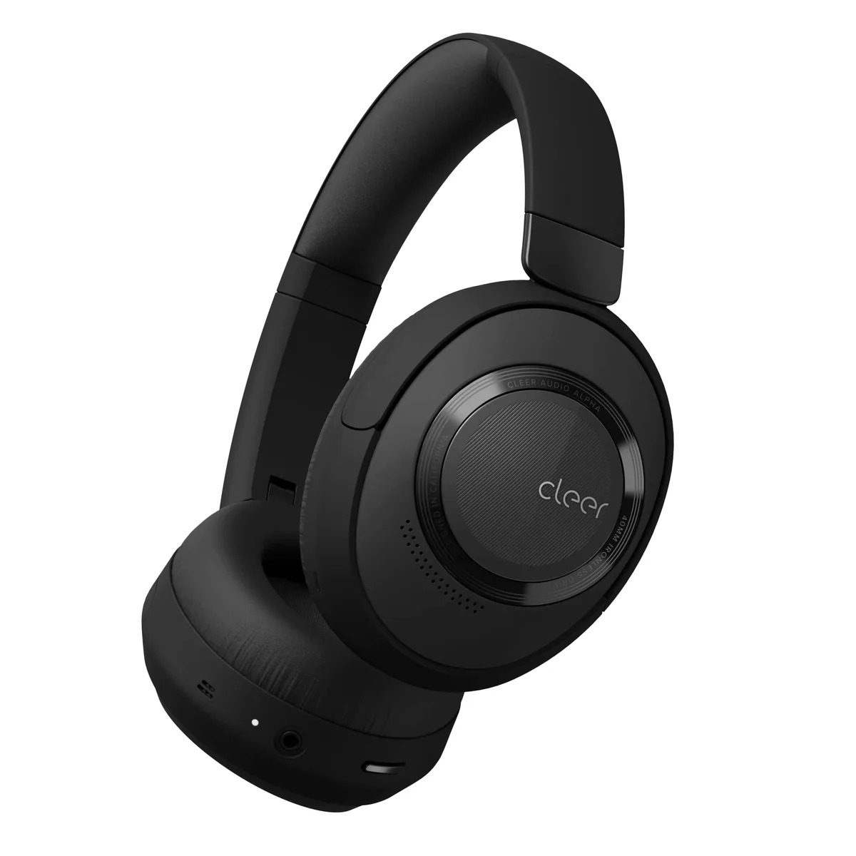 Cleer Cleer Alpha Black Bluetooth 5.1 headphones, 35 hr, 40 mm driver — product photo