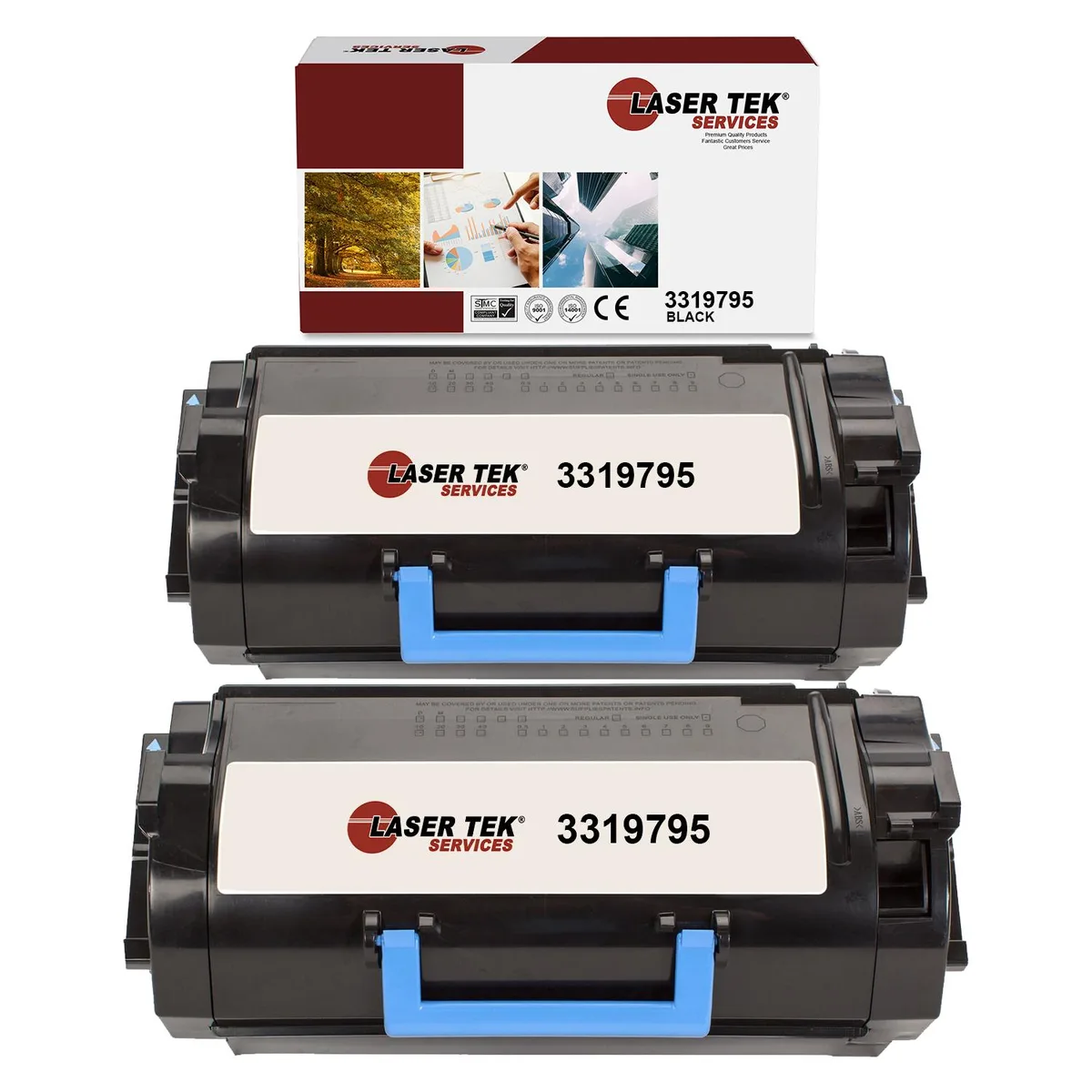 Laser Tek Services Laser Tek Services 3319795 Black Toner Cartridge 2PK 45000 pages — product photo