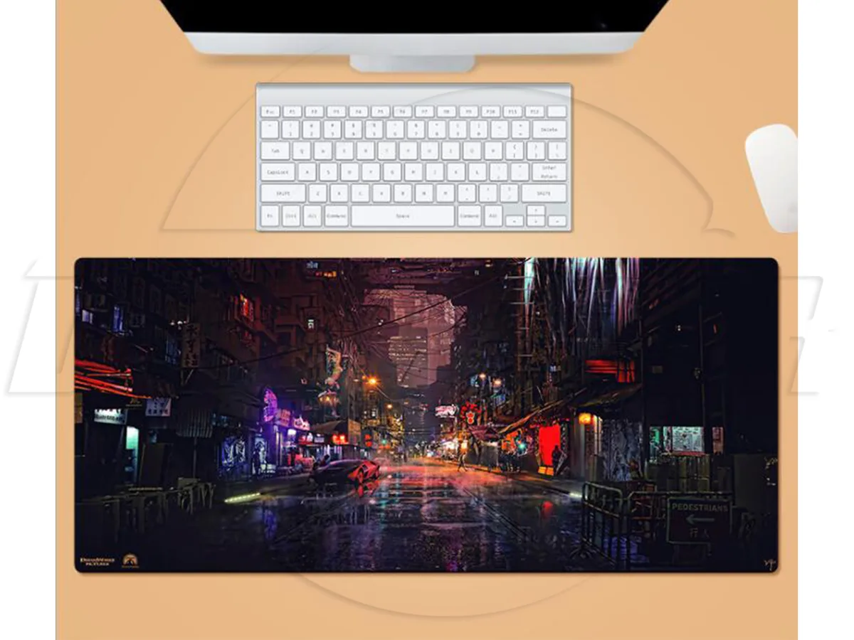sakose sakose Cyberpunk 2077 mouse pad Green 31.80 x 11.80 x .12 in — product photo
