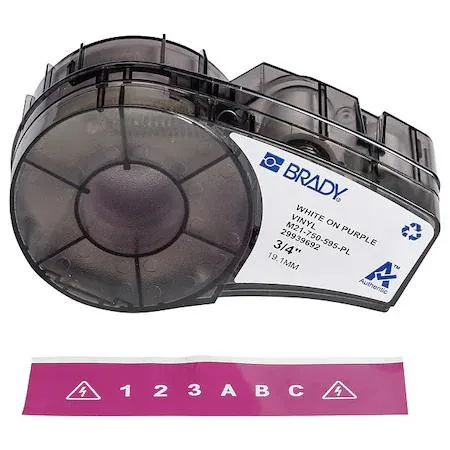 Brady Brady M21-750-595-PL Purple All Weather Vinyl Labels — product photo