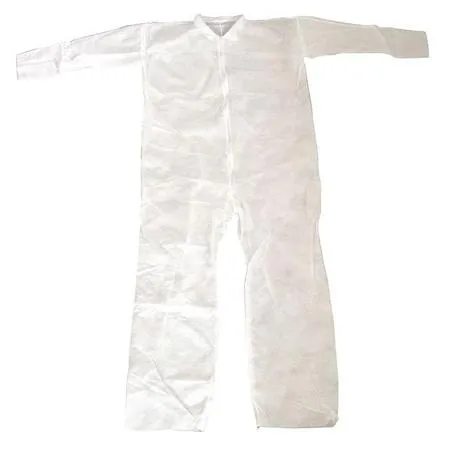 Condor Condor 26W752 Collared Disposable Coveralls L White — product photo