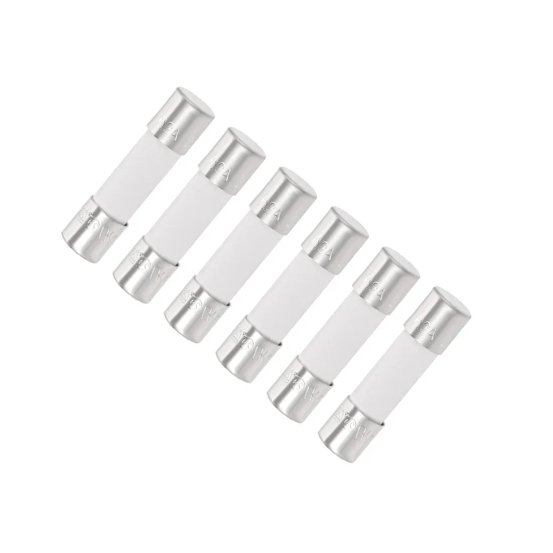 Unique-Bargains Unique-Bargains 6.3A 250V 5x20mm Slow Blow Ceramic Fuse 6pcs — product photo