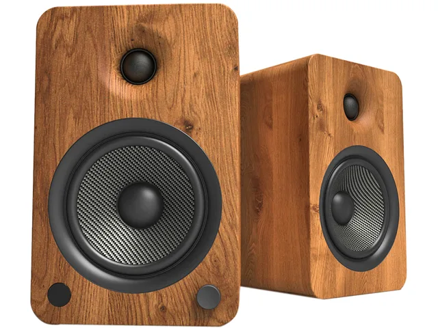 Kanto Kanto YU6WALNUT 200W Powered Bookshelf Speaker Pair Walnut — product photo