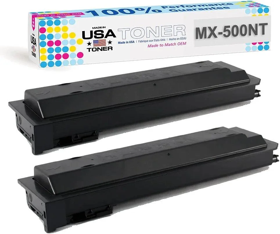 MADE IN USA TONER MADE IN USA TONER MX500NT Compatible Black Toner Cartridge 2-Pack — product photo
