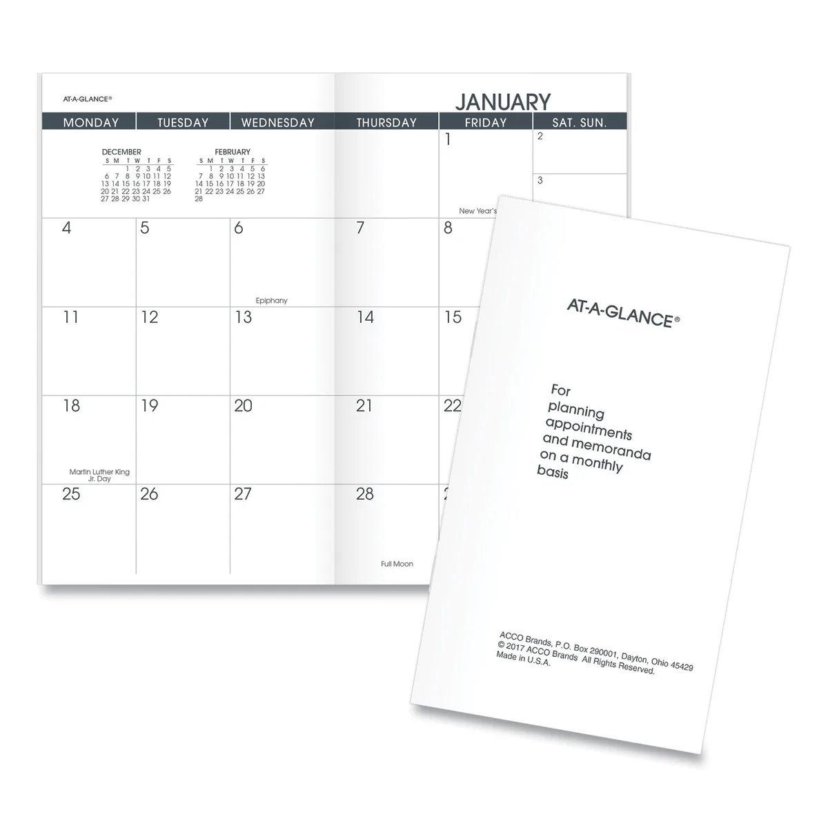 AT-A-GLANCE AT-A-GLANCE Pocket Planner Refill 6 x 3.5 White 2026 — product photo
