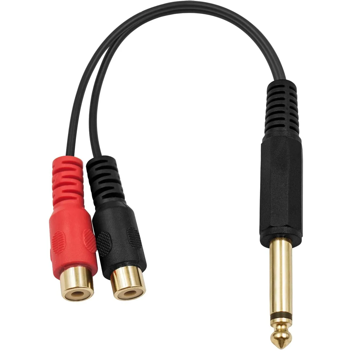 Vszerda Vszerda 6.35mm TS Mono Male to RCA Female Y Splitter 20cm — product photo