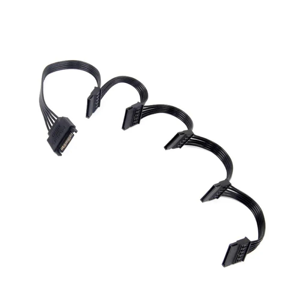 Bailink Bailink 15 Pin SATA to 5 SATA Power Splitter Cable 24 Inches — product photo