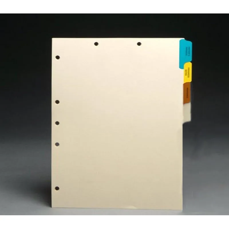 BSP FIling BSP Filing Medical Chart Divider Sets Side Tabs 100 Sets of 4 — product photo