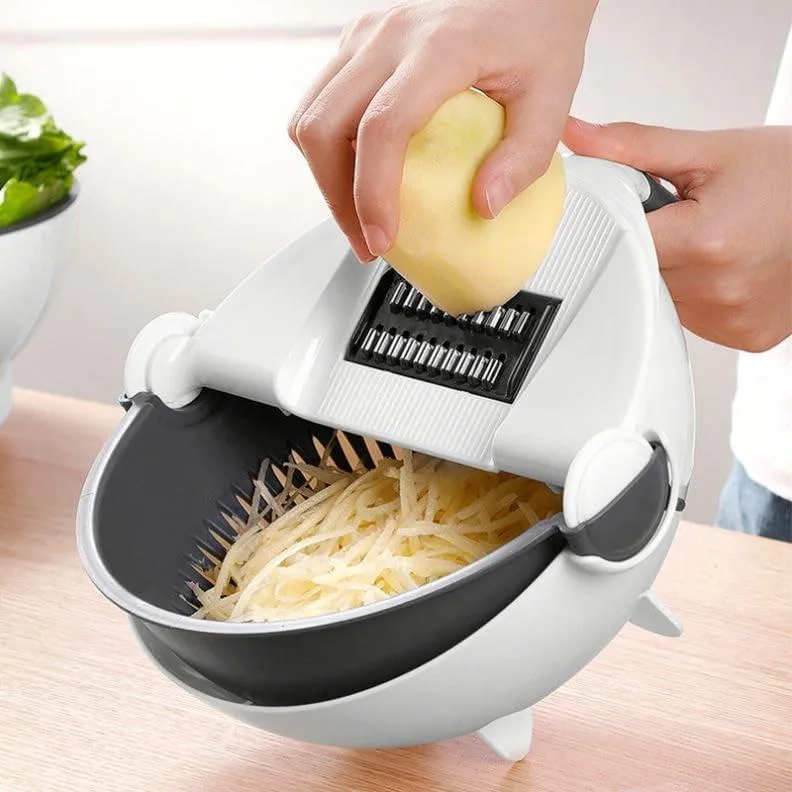  Ninja Vfs-9r1 food processor 9-item rotary slicer grater with drain basket — product photo