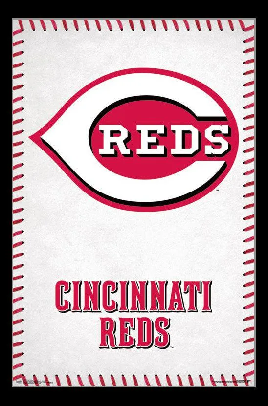 Cincinnati Reds logo poster print 22 by 34 inches