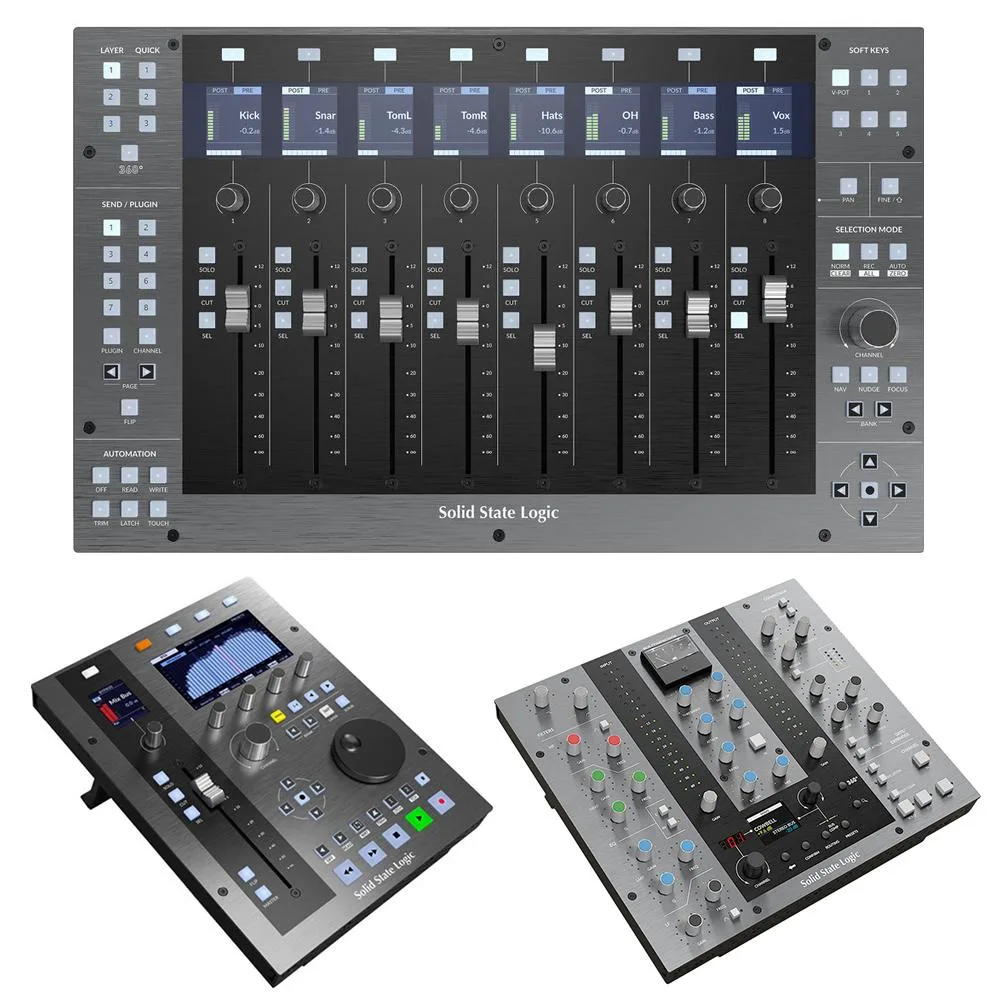 Solid State Logic Solid State Logic UF8 Advanced DAW Controller Bundle with UF1 and UC1 — product photo