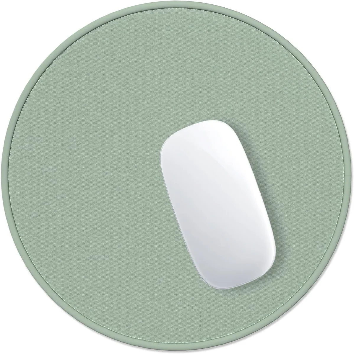 BAOFENG BAOFENG Mouse Pad Premium-Textured Round 8.7 Inch Bean Green Stitched Edge — product photo