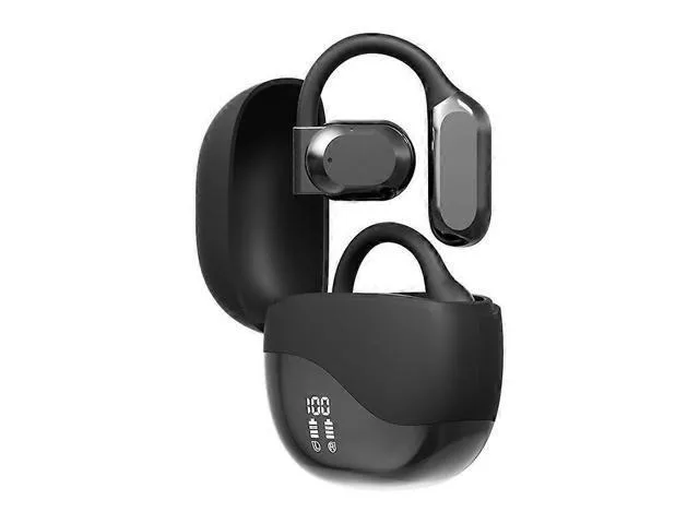 LORDWORLD LORDWORLD Open-Ear Bluetooth 5.3 Headphones 58H Black — product photo