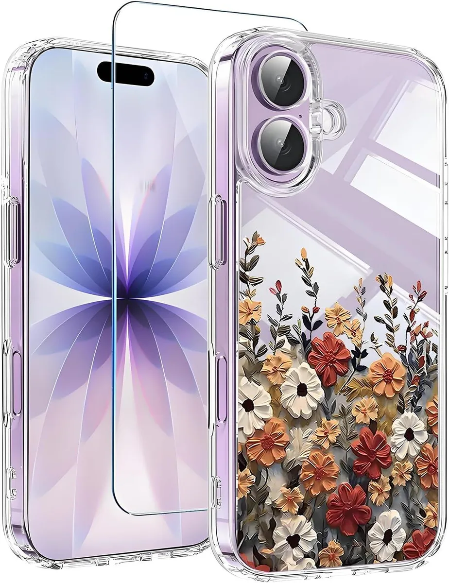 Transcend Transcend iPhone 17 Case Clear Floral 6.3 inch — product photo