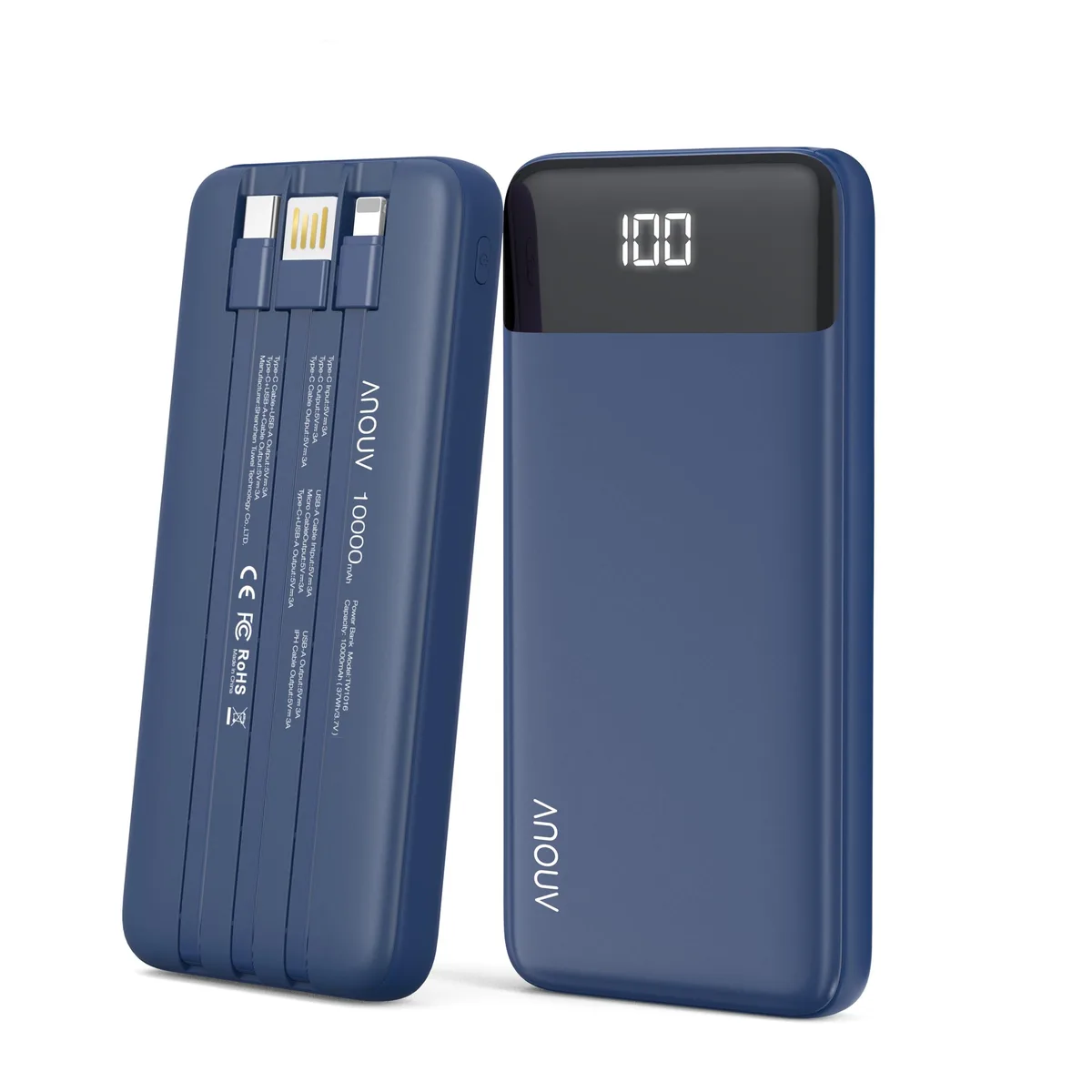  ANOUV TW1016-C power bank 10000mAh Navy — product photo