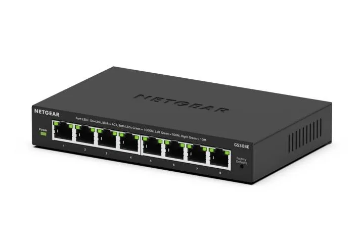 Netgear Inc. Netgear Inc. GS308E-400NAS 8-port Gigabit network switch — product photo