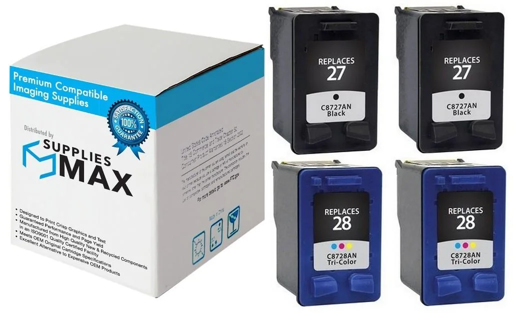 SuppliesMax SuppliesMax HP C9323FN_2PK Inkjet Combo Pack (2 Black/2 Color) — product photo