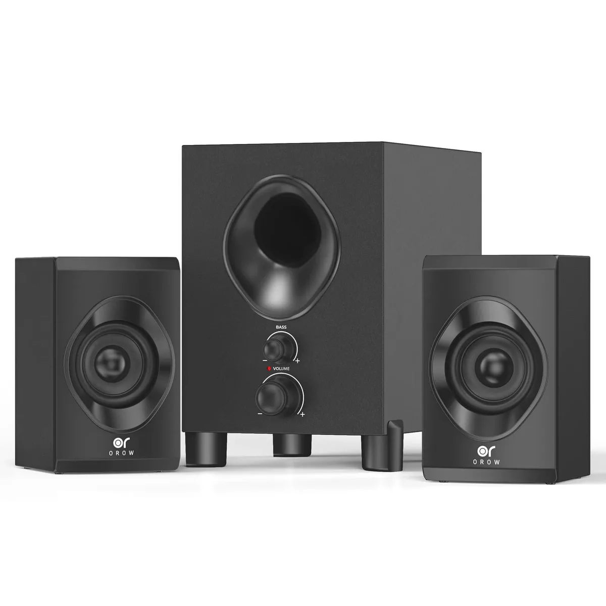 OROW S213 2.1 Bluetooth Speaker with Subwoofer 18W Gray — product photo