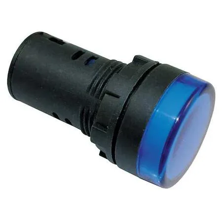 Dayton Dayton 22NZ07 22mm 120V blue raised indicator light — product photo