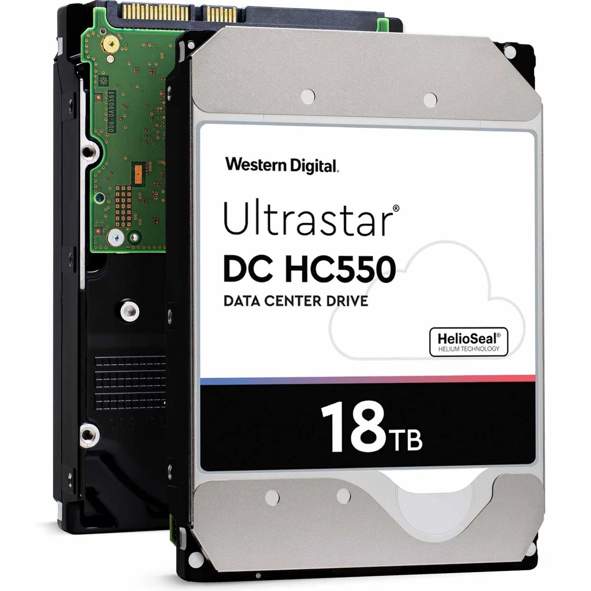 Western Digital Western Digital 0F38459 Ultrastar DC HC550 18TB 3.5" 7200 RPM 512MB cache SATA internal hard drive — product photo