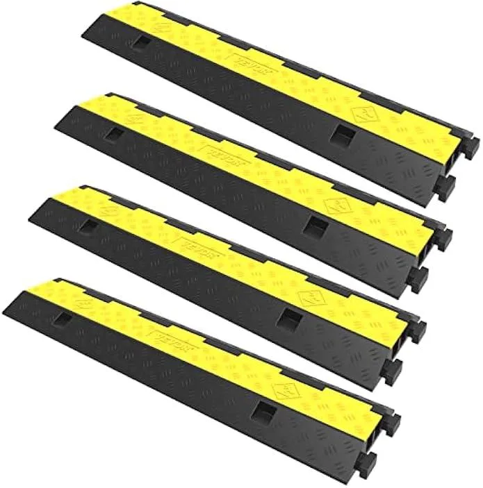 TAURKENAM TAURKENAM 4 Pack 2 Channel Cable Protector Ramp 11000 lbs — product photo