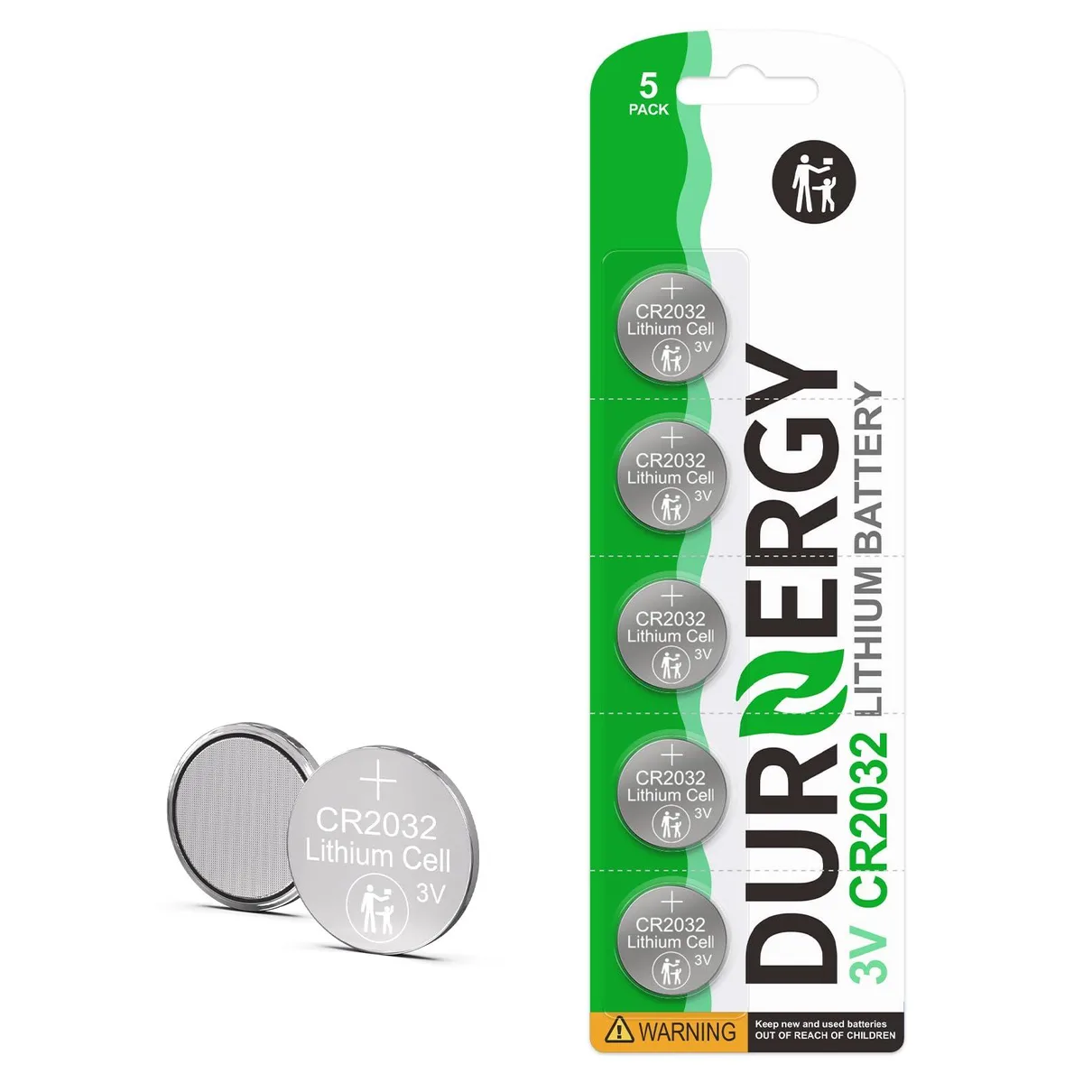 No Sew No Sew AG1 CR2032 3V lithium standard battery 5 pack 210 mAh — product photo