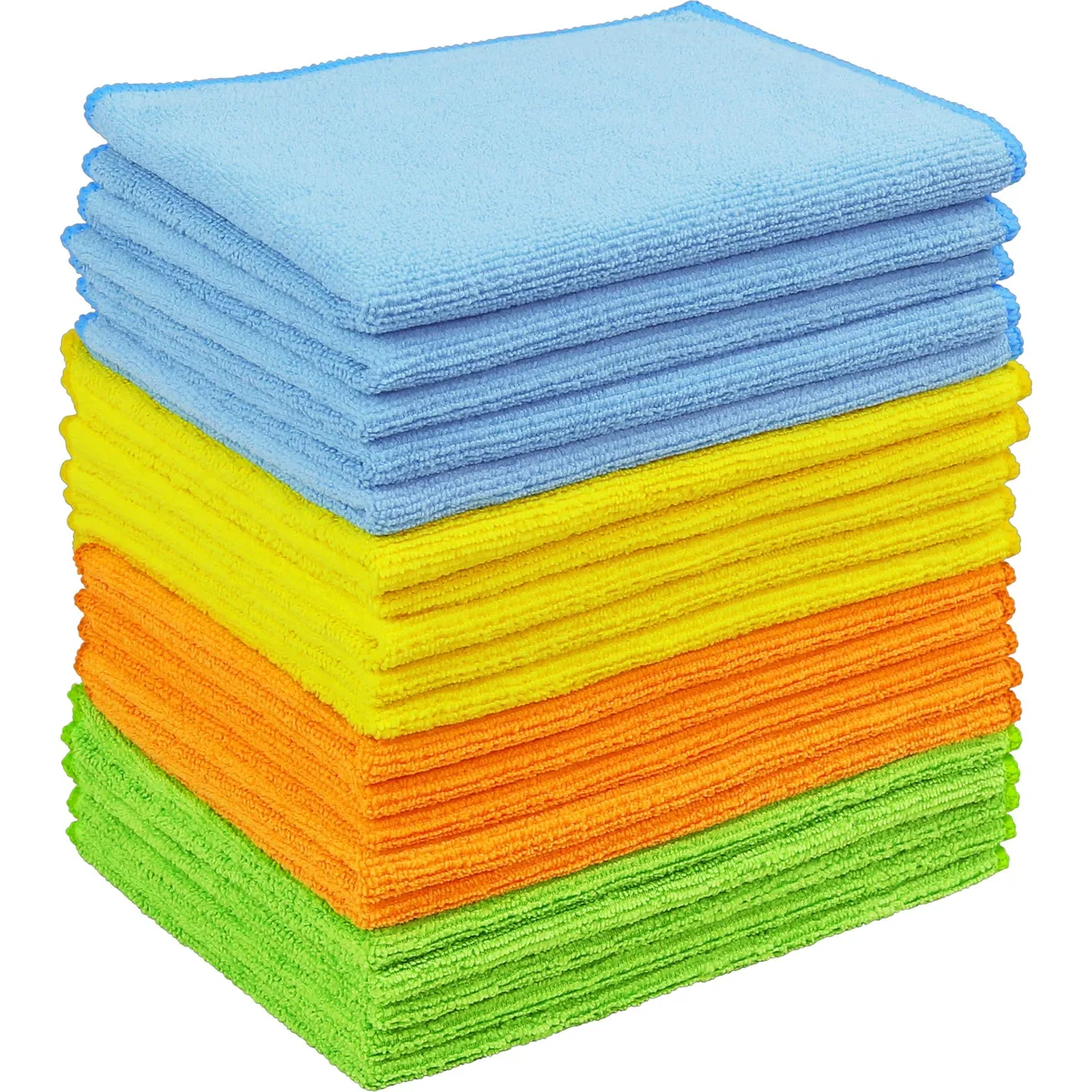  3M Microfiber Cleaning Cloths 20 Pack 12" x 16" 4 Colors — product photo