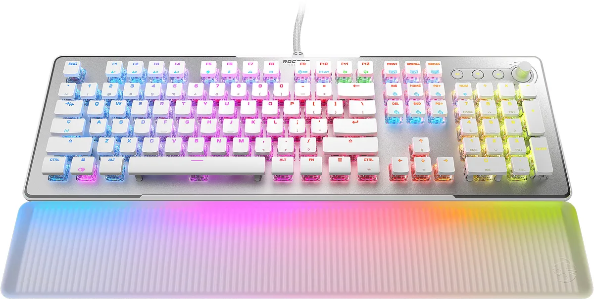 ROCCAT ROCCAT Vulcan II Max White Optical Titan Gaming Keyboard — product photo
