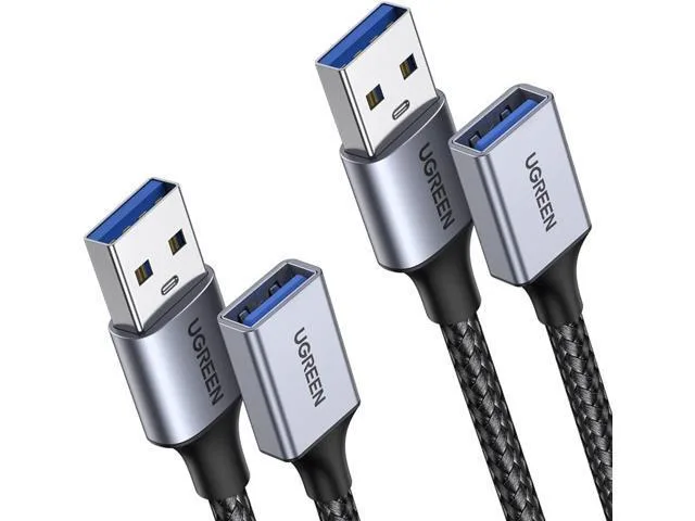 Manw Manw USB 3.0 Extension Cable 2 Pack 3 ft Male to Female 5Gbps — product photo