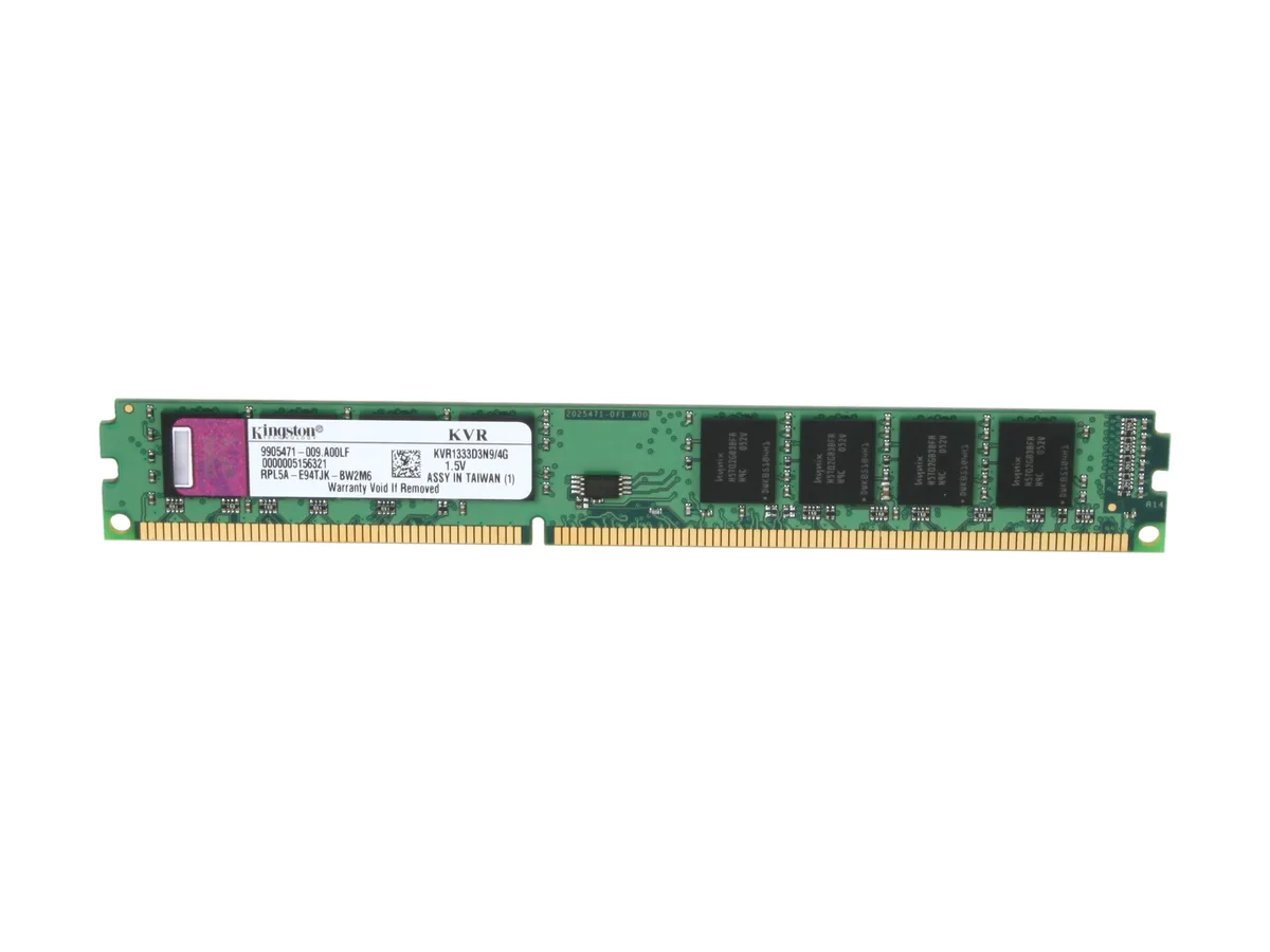 Kingston Technology Corp. Kingston Technology Corp. KVR1333D3N9/4G 4GB DDR3 1333 desktop RAM — product photo