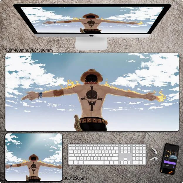 Enfain Enfain Anime One Piece Ace mouse pad 800x300mm — product photo