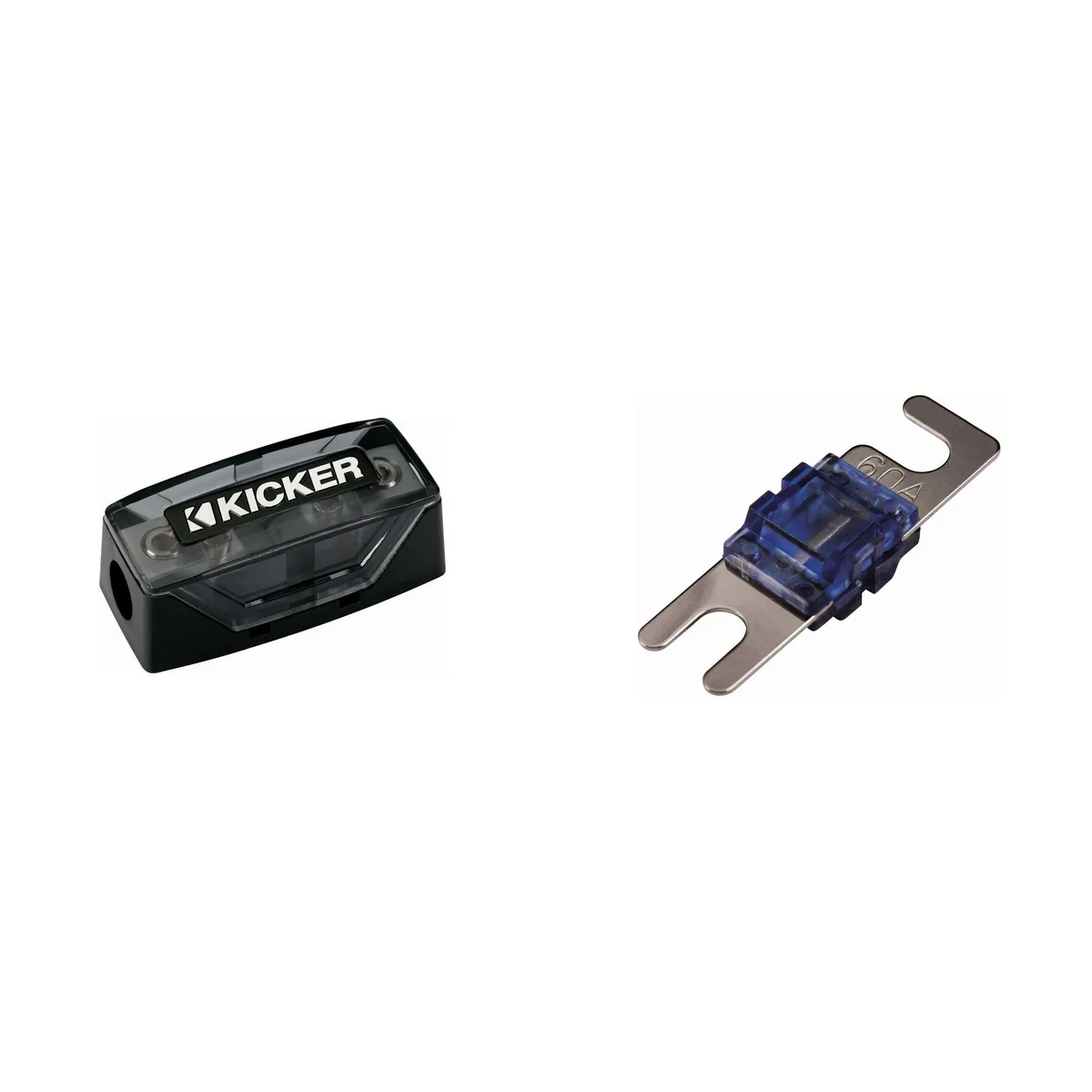 KICKER KICKER 46FHS &amp; 46AFS60 60 Amp AFS Fuse and Fuse Holder Bundle — product photo