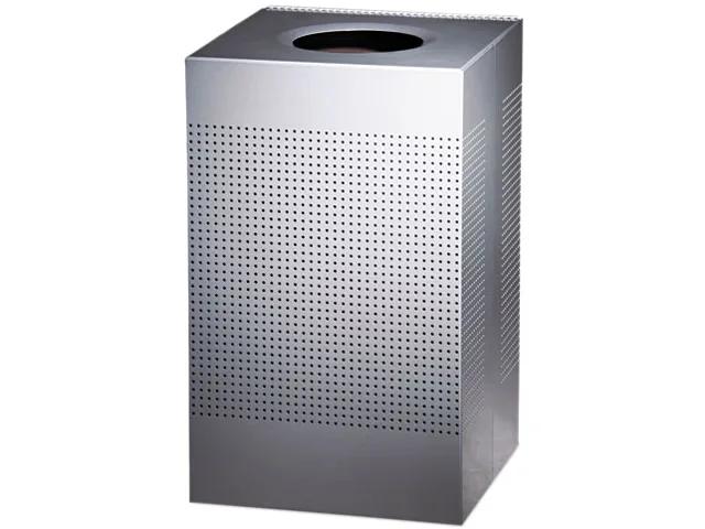 Rubbermaid Commercial Rubbermaid Commercial SC18EPLSM 29 gal Steel Cleaning Receptacle Silver Metallic — product photo