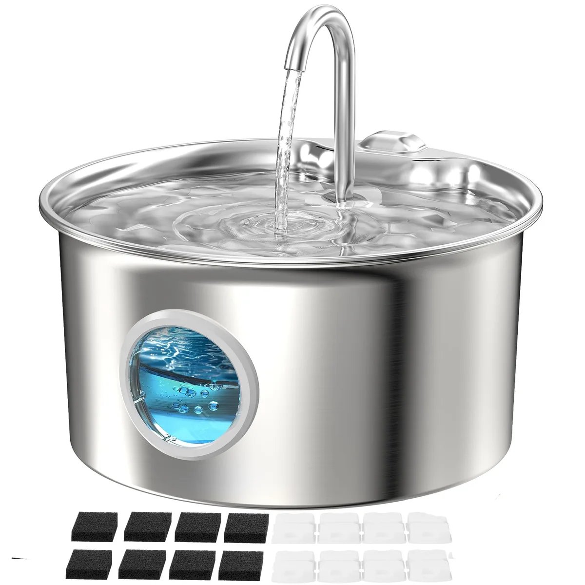 Humble Bee S18-PLUS 2.6L Stainless Steel Cat Fountain — product photo