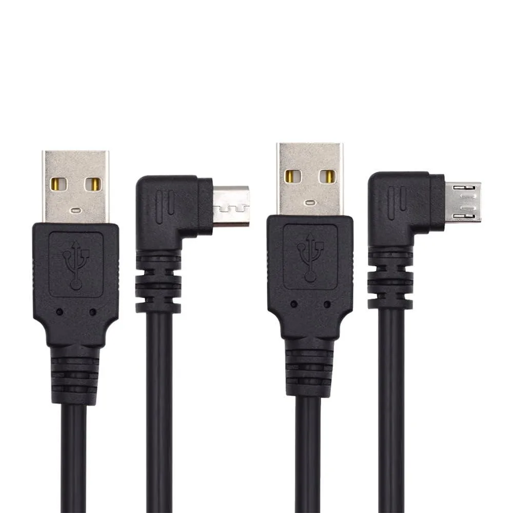 WRIARICH WRIARICH Left &amp; Right Angled Micro USB 2.0 Cable 150cm 2 Pack — product photo