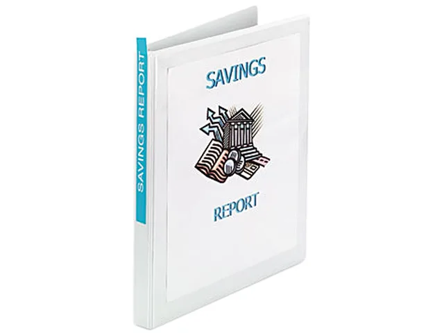 Avery Avery 5706 Economy Vinyl Round Ring View Binder .5" White — product photo