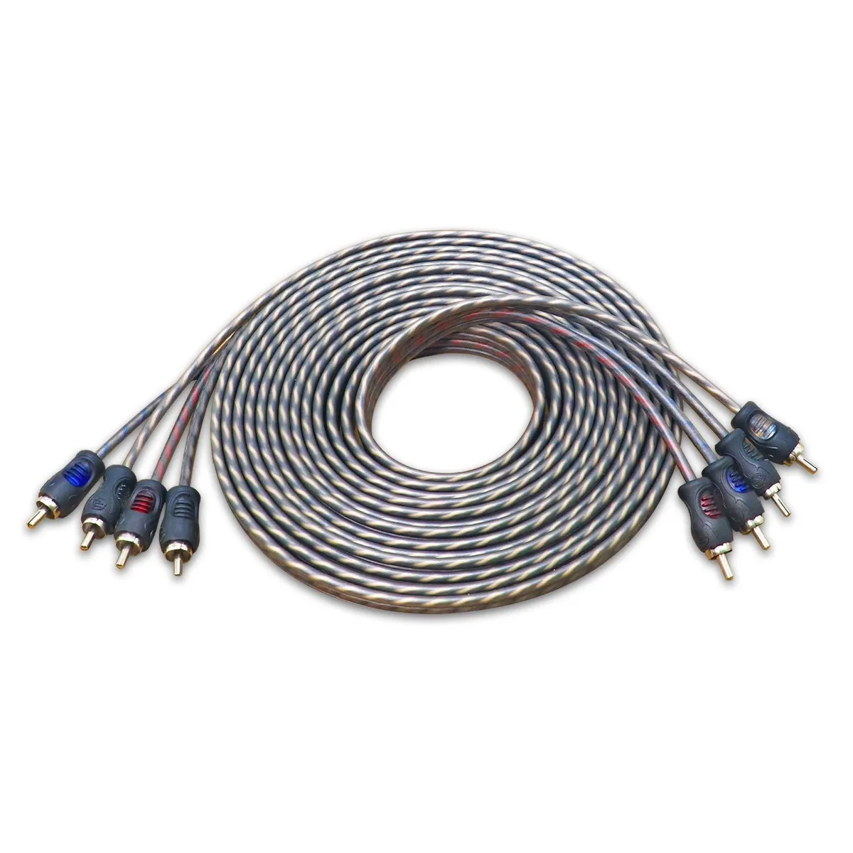 PISKEKAT PISKEKAT RECOIL RCI417 17ft 4-Channel RCA Audio Cable — product photo