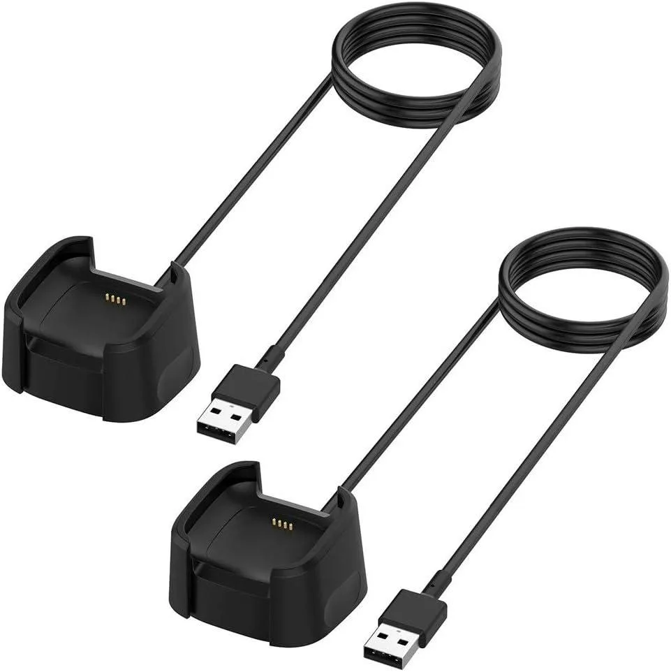 BONAEVER BONAEVER Fitbit Versa 2 Charging Cable Dock 3.3ft 2 Pack — product photo
