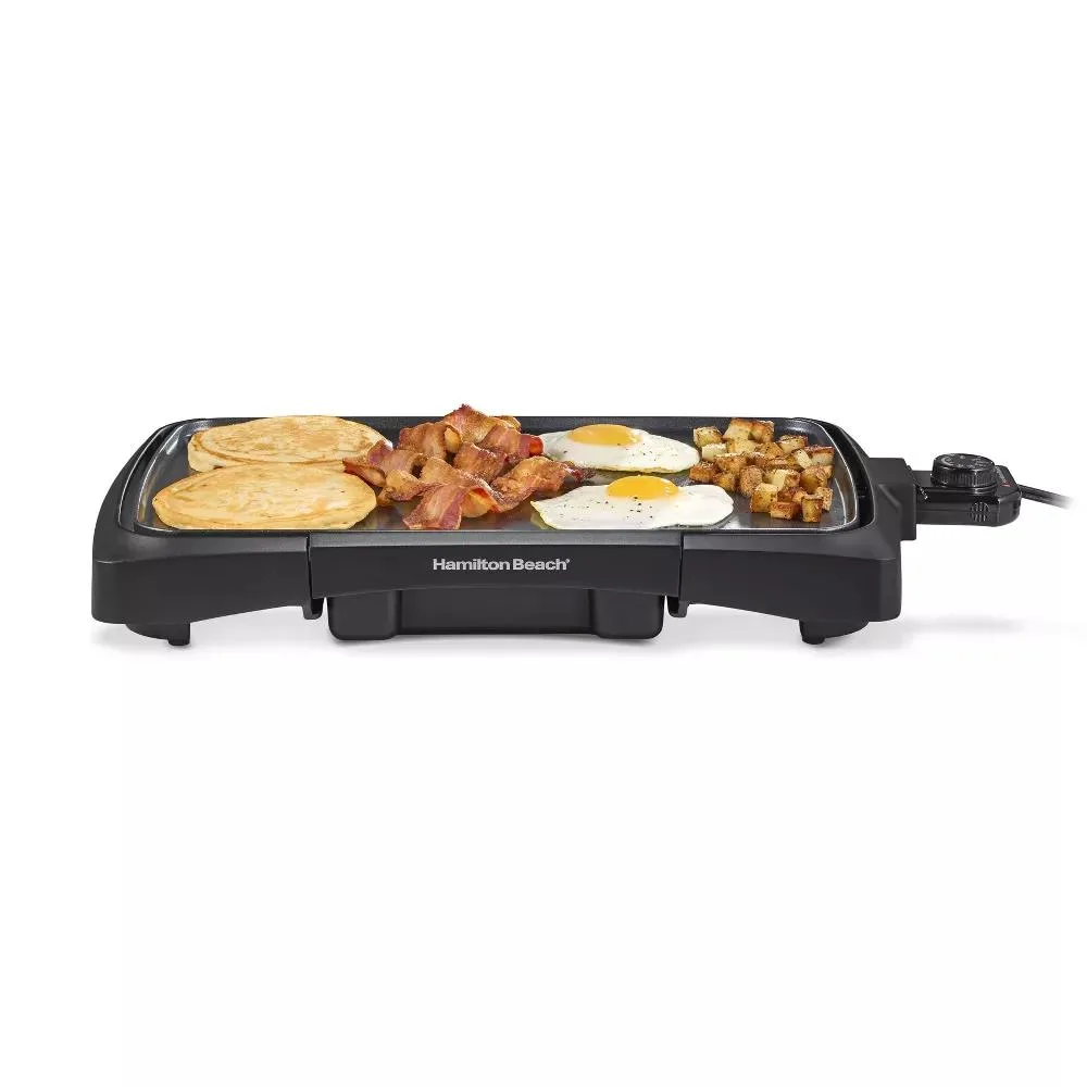  BiXLu Black Electric Griddle 10x16 in 200-400°F — product photo