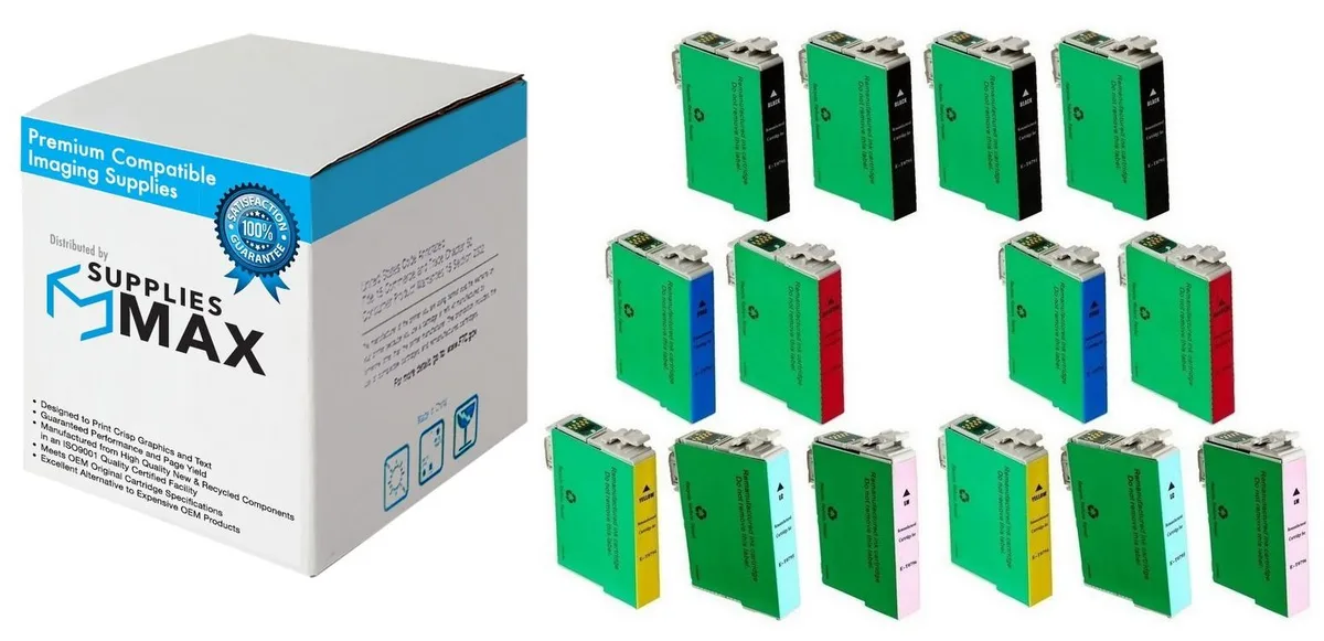 SuppliesMax SuppliesMax Remanufactured Inkjet Combo Pack T0791204B2CS — product photo