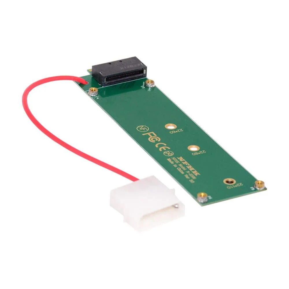 LORDWORLD LORDWORLD Ruler 1U EDSFF E1.S to NVMe M-Key 4X Carrier Adapter with Power — product photo