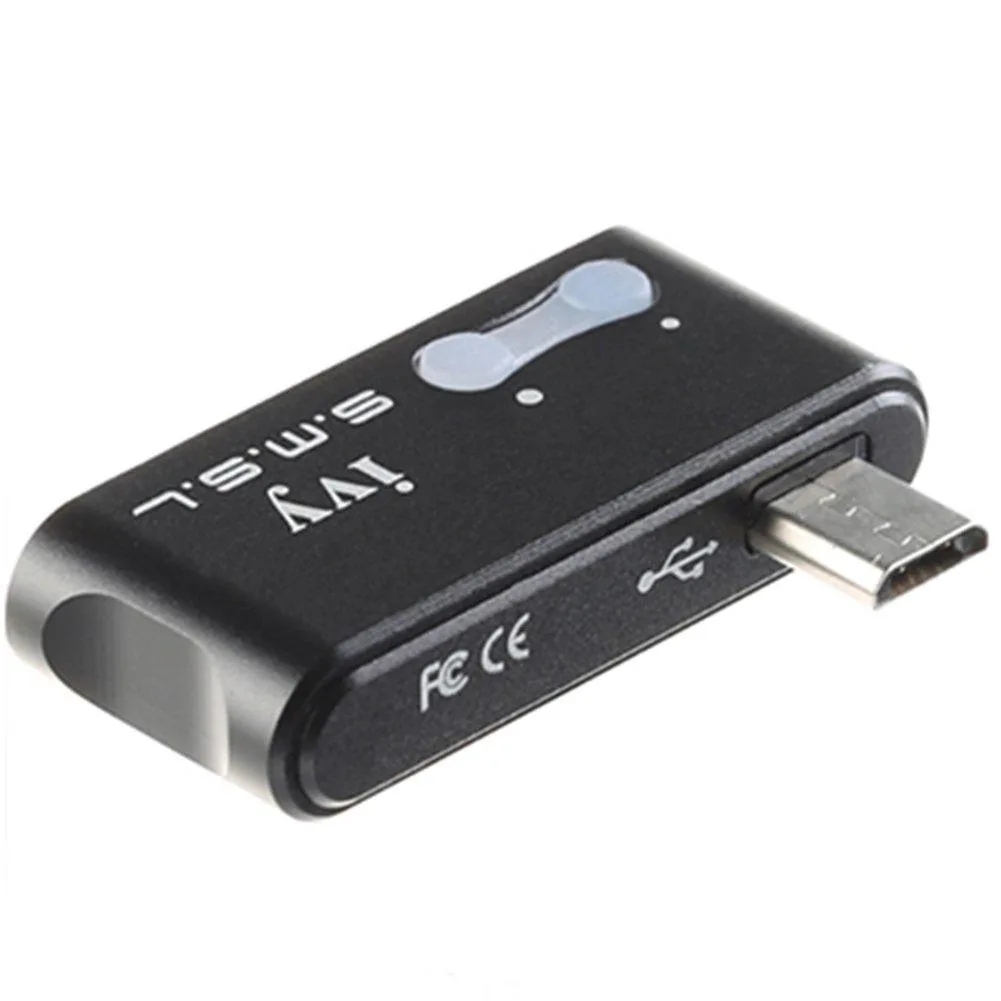 Small black aluminium DAC amp with micro USB and 3.5 mm jack