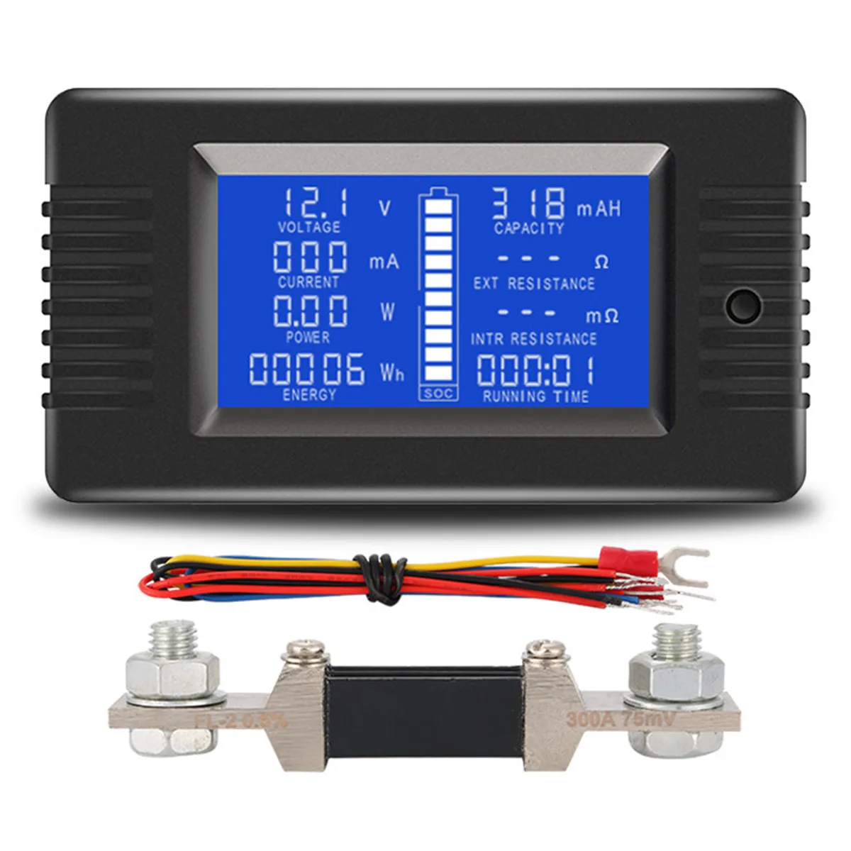 AUTENS AUTENS DC Battery Monitor 0-200V 0-300A with 300A Shunt — product photo