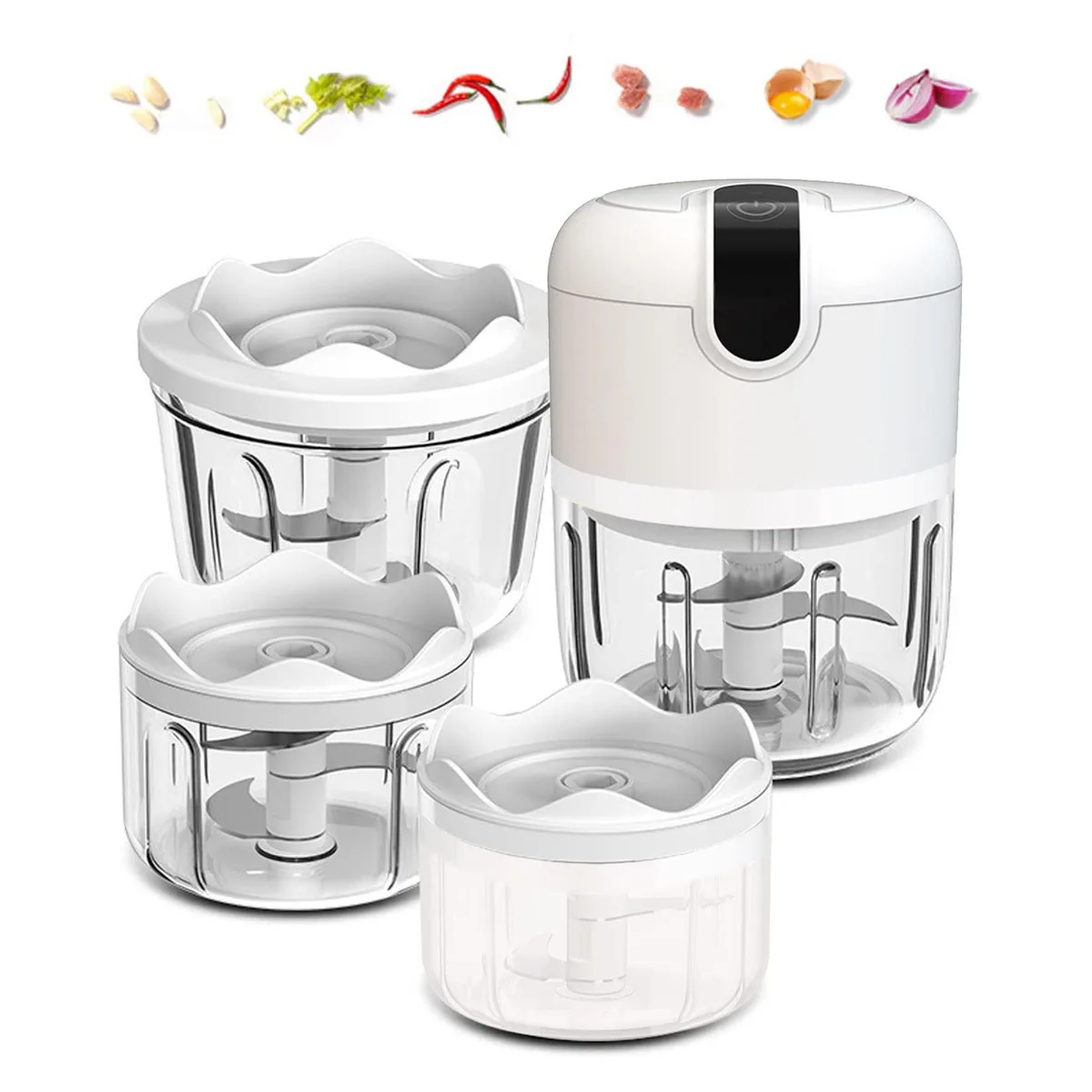  Pogeair ZHG-FOOD-3SET food processor 100 250 350 ml white — product photo