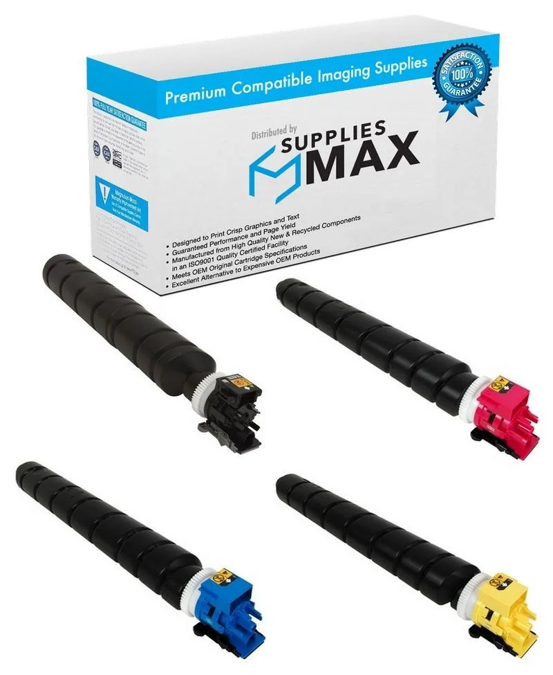 SuppliesMax SuppliesMax KYOTK-8347MP Toner Cartridge Combo Pack (BK/C/M/Y) 20000 Pages — product photo
