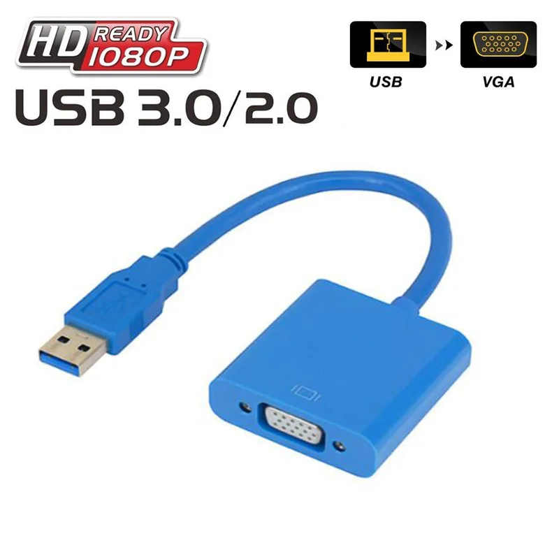 LUOM LUOM USB 3.0 to VGA Adapter Converter (Blue) — product photo