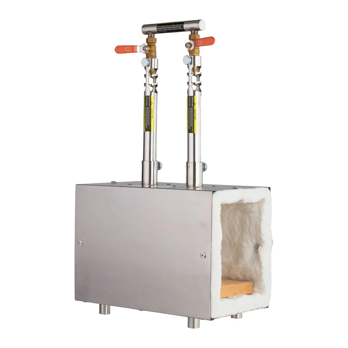 VEVOR VEVOR Portable Propane Forge 2 Burner 2600°F Square Stainless Steel — product photo