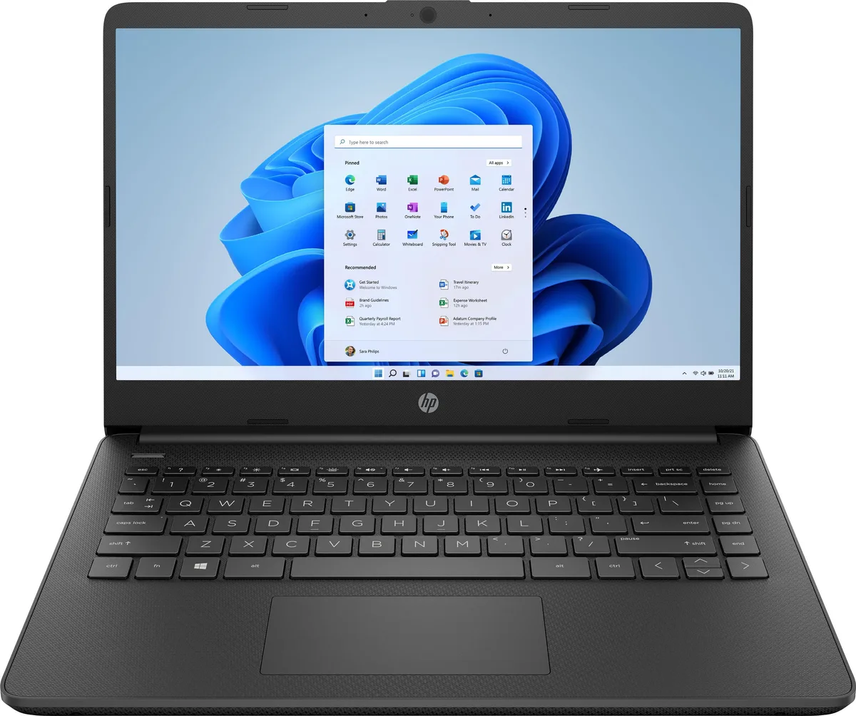 HP HP 14-dq0031dx 14.0" Celeron N4020 4GB 64GB eMMC Jet Black laptop — product photo