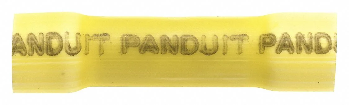Panduit Panduit BSV10X-Q Butt Splice Connector 10 AWG Yellow Vinyl — product photo